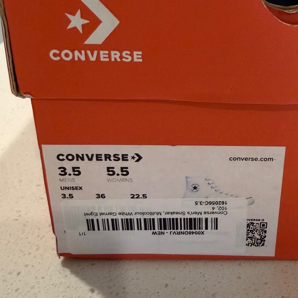 NEW Converse Chuck 70 Hi High Top White Garnet Egret Sneaker Mens 3.5 Women 5.5 - Picture 6 of 6